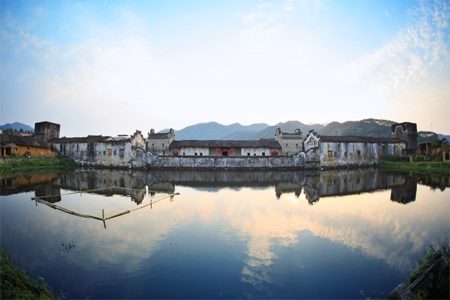 Nine buildings and eighteen wells