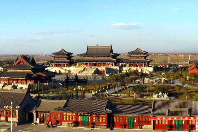 Linfen City Hongdong Big Sophora Tree Root-seeking Ancestor Garden Tourist Scenic Spot