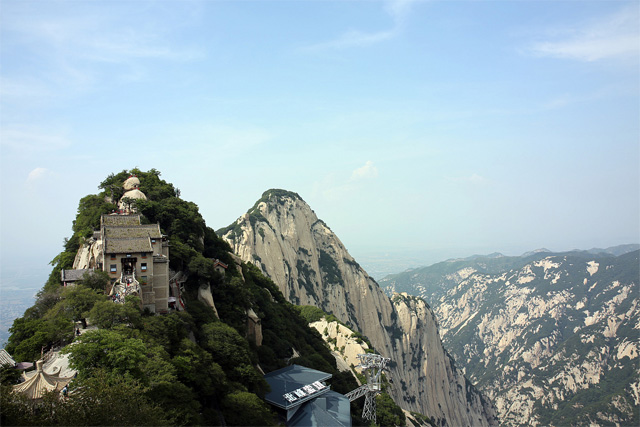 Zone panoramique de Huashan dans la ville de Weinan